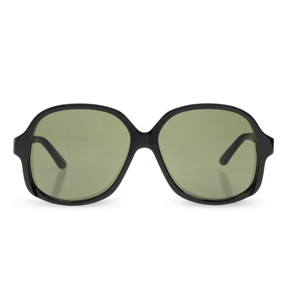 New! Valentino VLS 177A Black Sunglasses with Green Lenses, Authentic main image 5